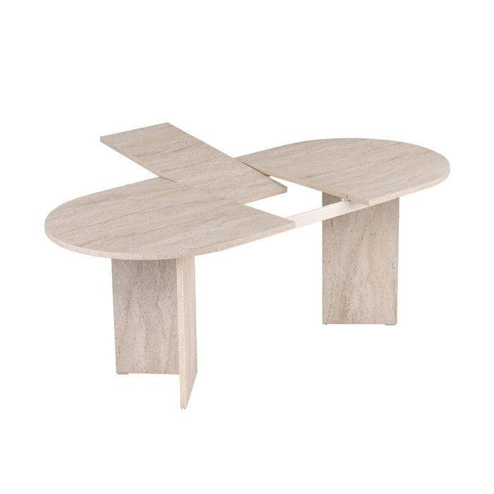 Nordure Sorell Mesa de Comedor Extensible Travertino Nordure Sorell Mesa de Comedor Extensible Travertino